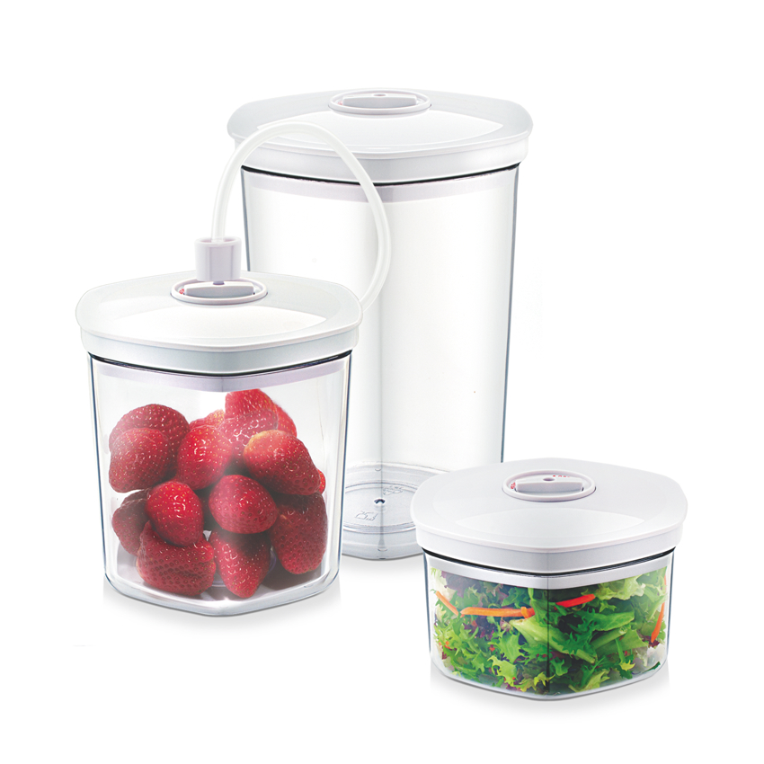 Set de recipientes para envasar al vacío Caso